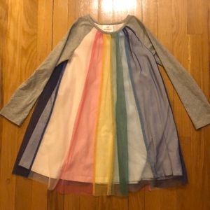 Beautiful comfy rainbow striped dress!